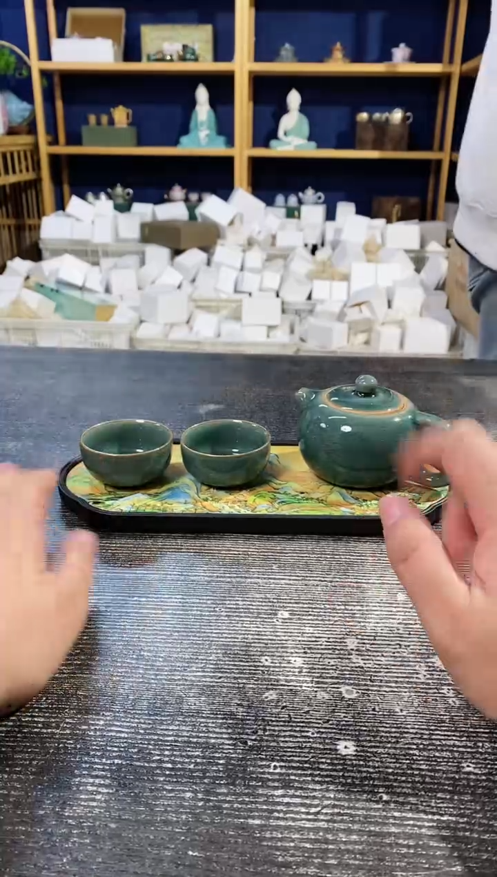 【闪购商品】其他哥窑西施壶+2杯+茶盘