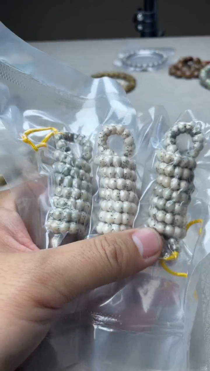 吊坠星月菩提石玉糯冰料厚切蒜瓣大肠卡6