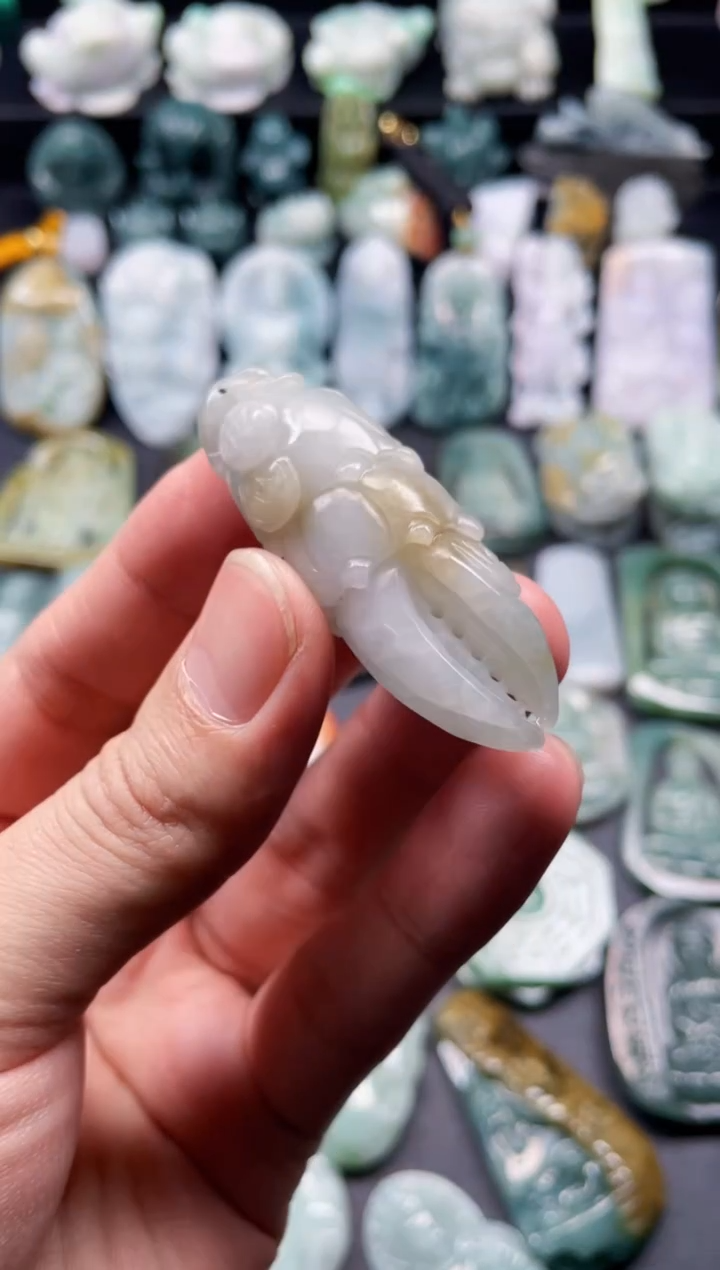 颈饰未镶嵌翡翠3  天然翡翠a货