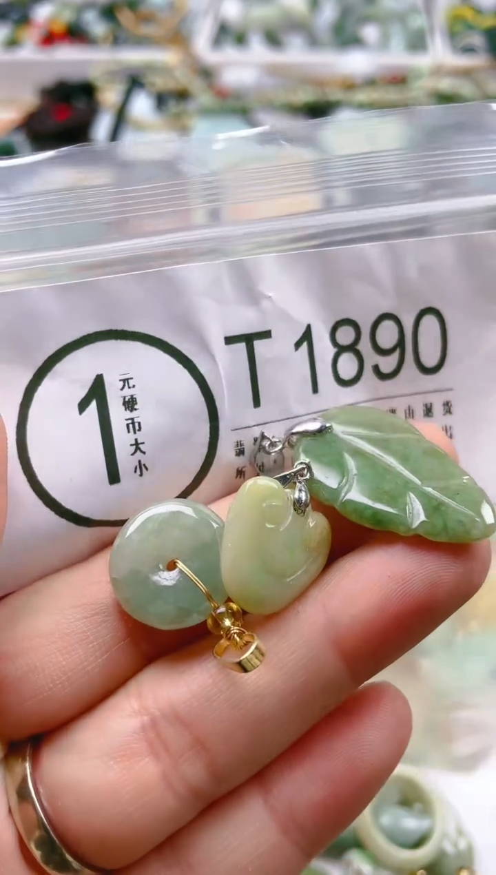 【闪购商品】翡翠颈饰未镶嵌/T/翡翠A货一图一物