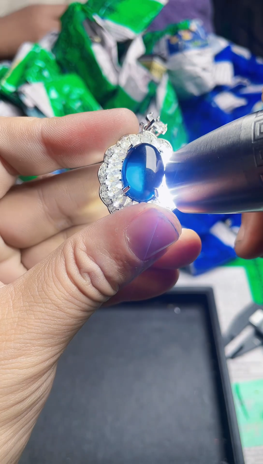 强子收货--所见即所得--多样性发货--FH111蓝色蛋面