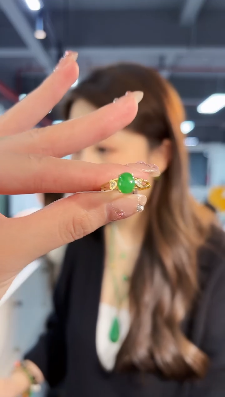 【闪购商品】翡翠戒指未镶嵌缅料A货/支持复检/一件