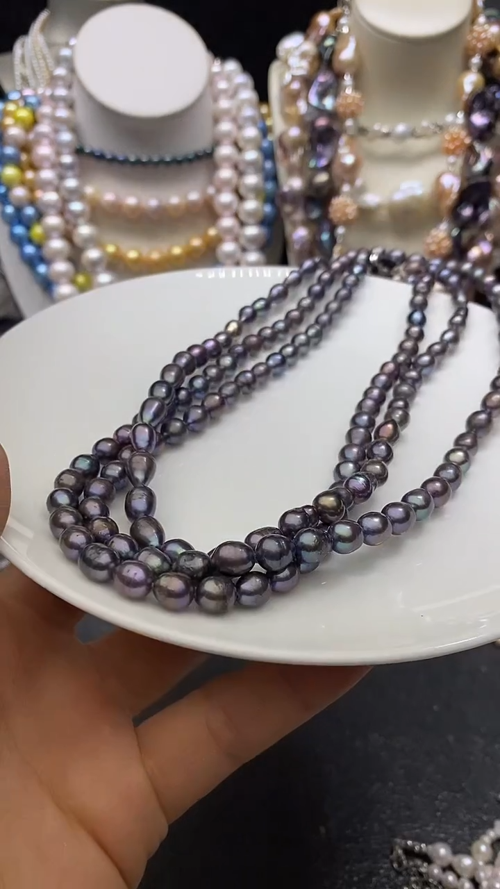 颈饰未镶嵌淡水珍珠多人