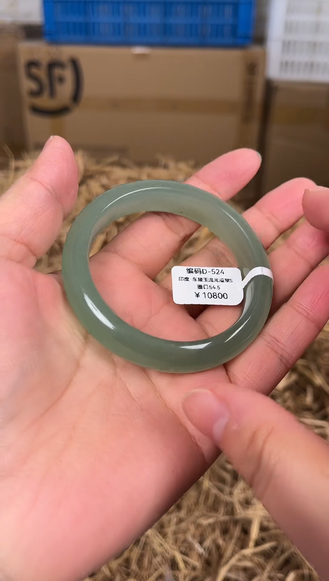 未镶嵌手镯石英质玉编码D524