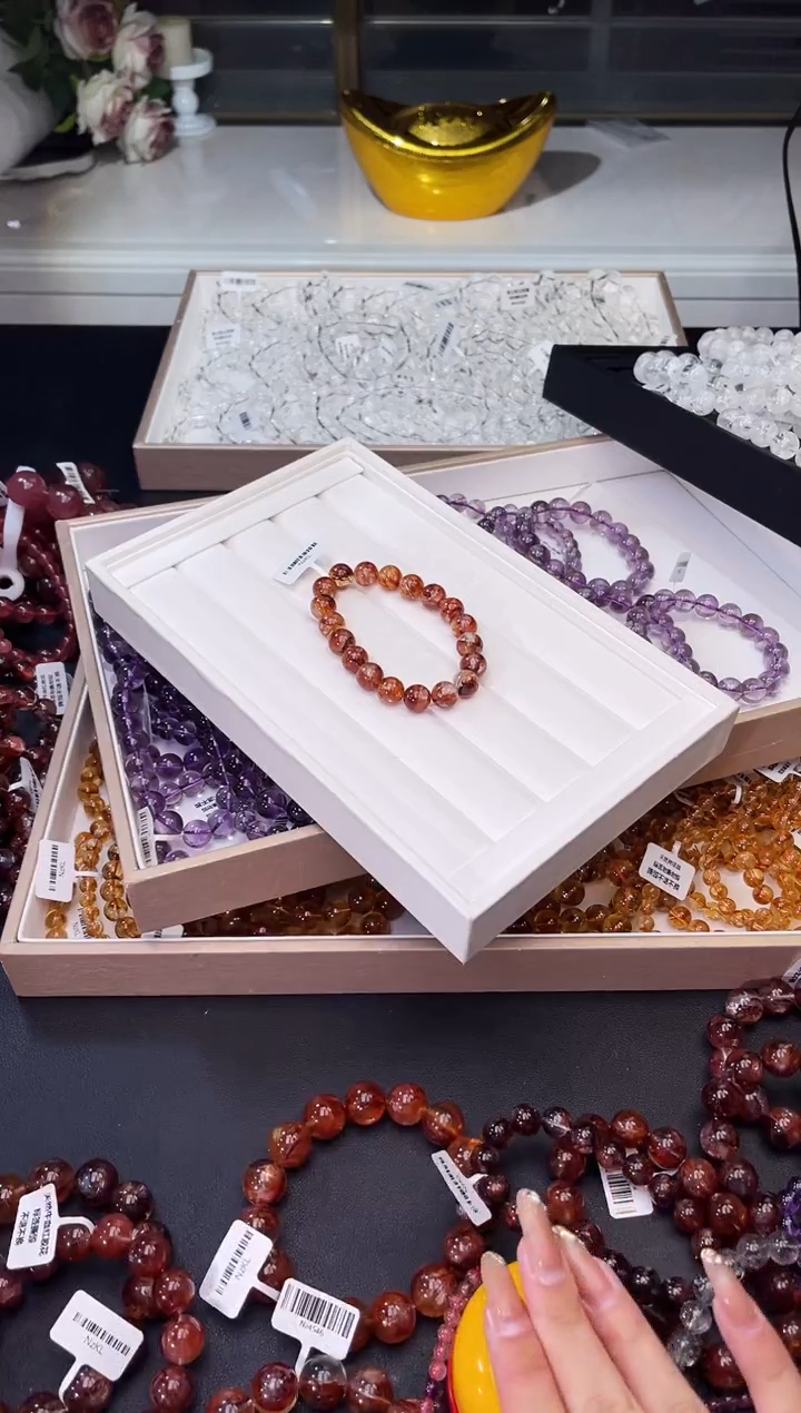 【闪购商品】水晶/未镶嵌K35牛血红胶花10mm/多样性发一