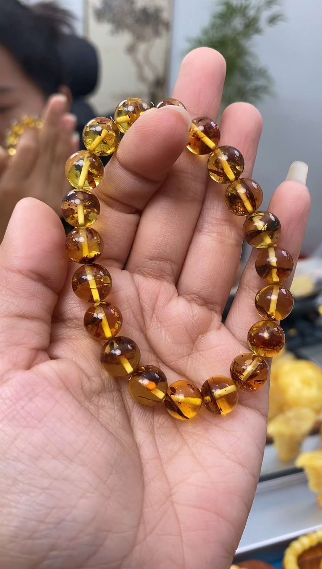 【闪购商品】琥珀裸石未镶嵌天然琥珀蜜蜡手串