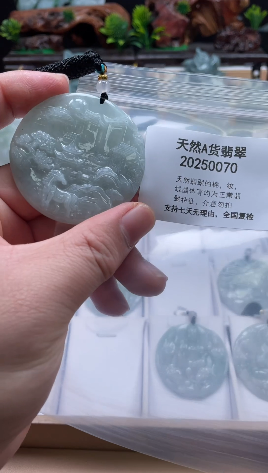 颈饰未镶嵌翡翠翠峰翡翠202512040059