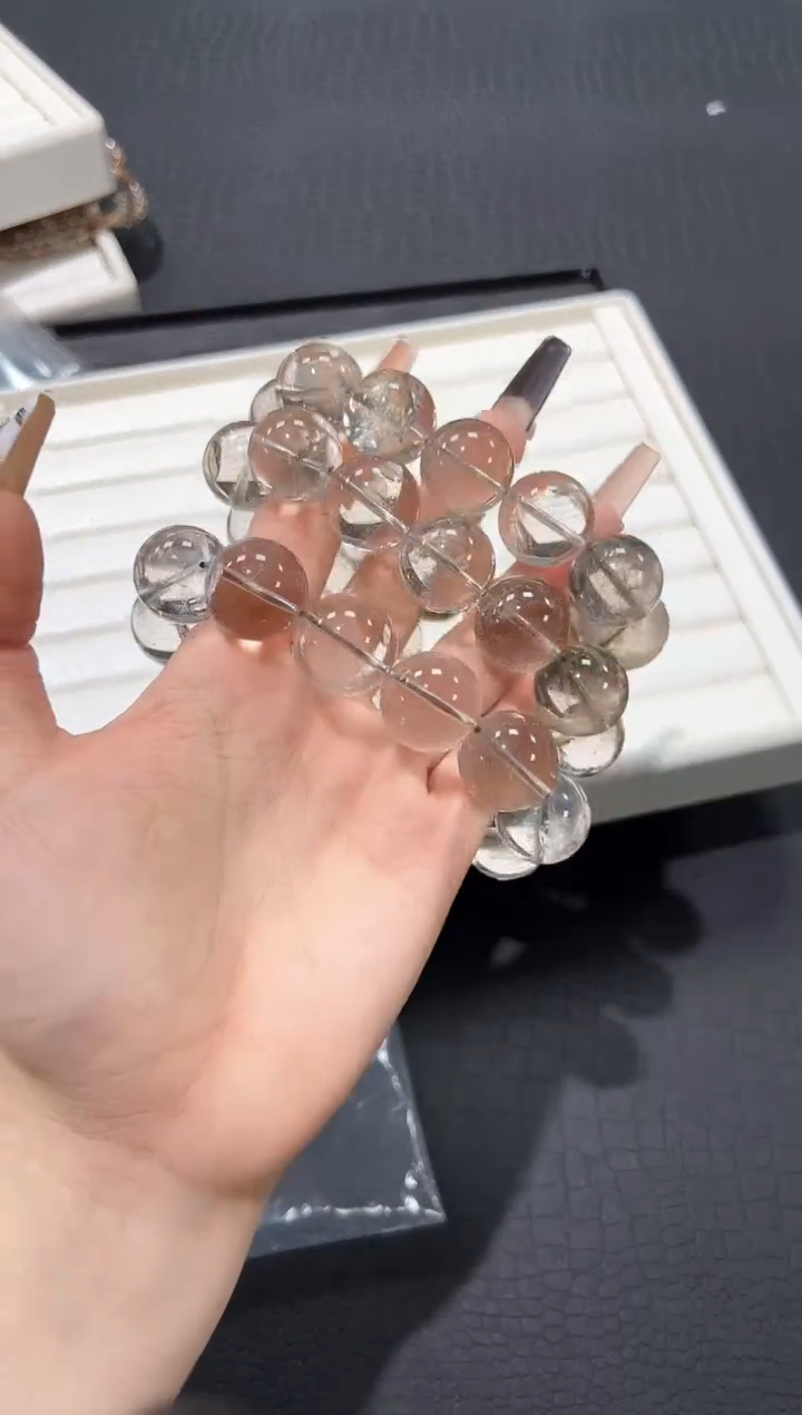 水晶手串未镶嵌80d多样性发其一【1条】默认微瑕