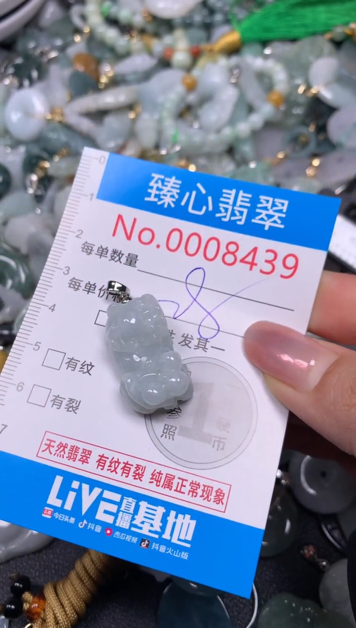 【闪购商品】翡翠颈饰未镶嵌含绳0008439