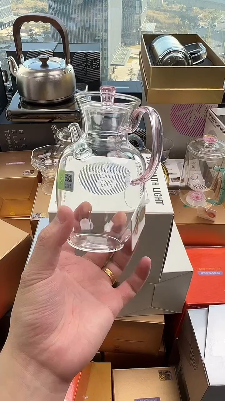 @@禾器晶彩悦心壶浅粉色