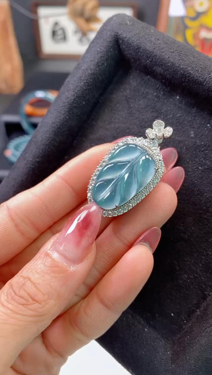 【闪购商品】翡翠颈饰银S925镶嵌0414334150