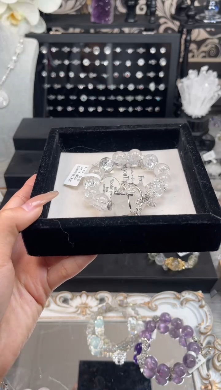 【闪购商品】水晶手链未镶嵌天然水晶 多样性发货