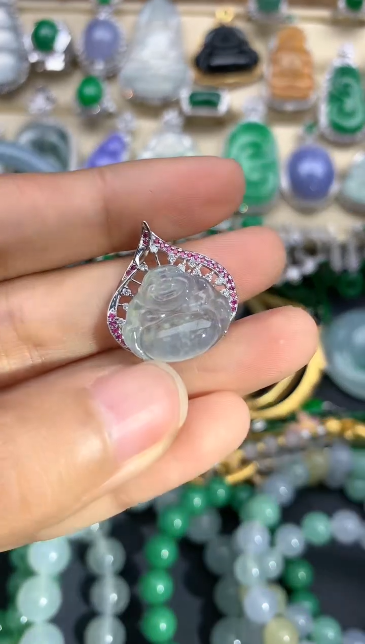 【闪购商品】翡翠颈饰18K金镶嵌234-中国好珍宝