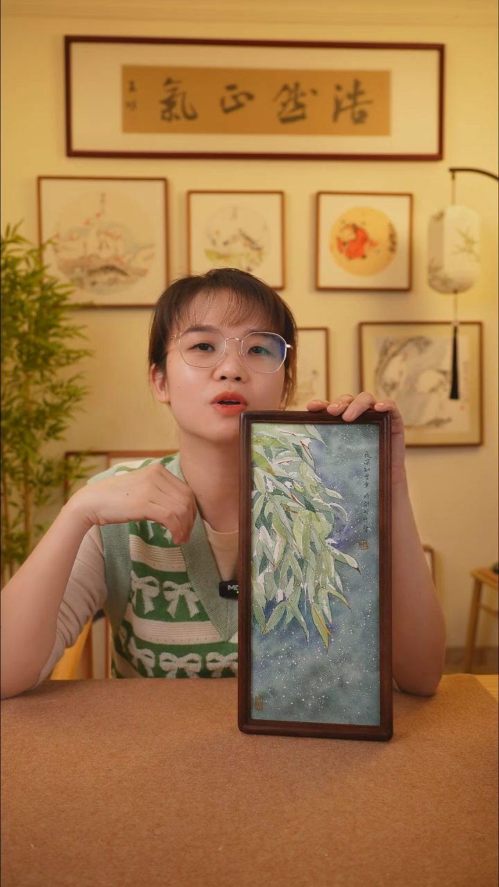 横款鹿鸣现代美术馆-岳倚竹老师作品