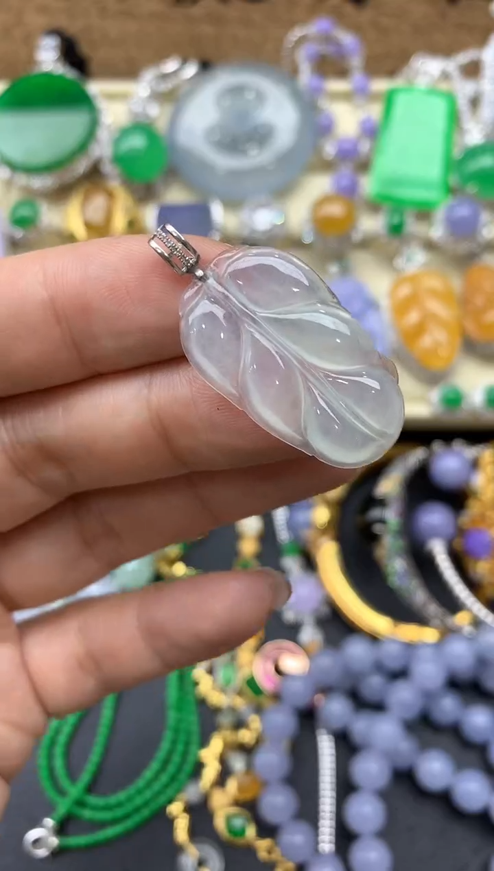 【闪购商品】翡翠颈饰18K金镶嵌195-中国好珍宝 