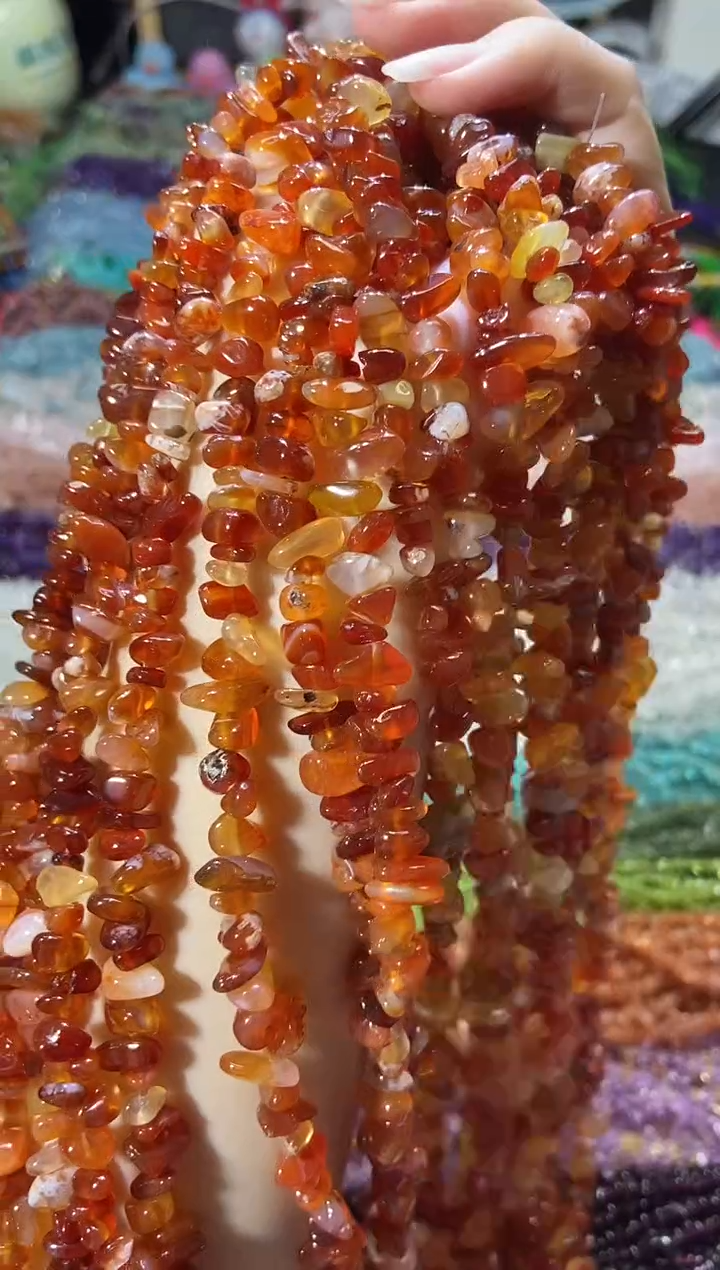 水晶珠宝半成品未镶嵌红玛nao