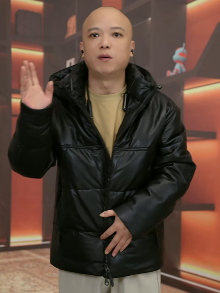真皮皮衣羽绒服男装正宗头层牛皮可脱卸帽小休闲冬装保暖外套正品