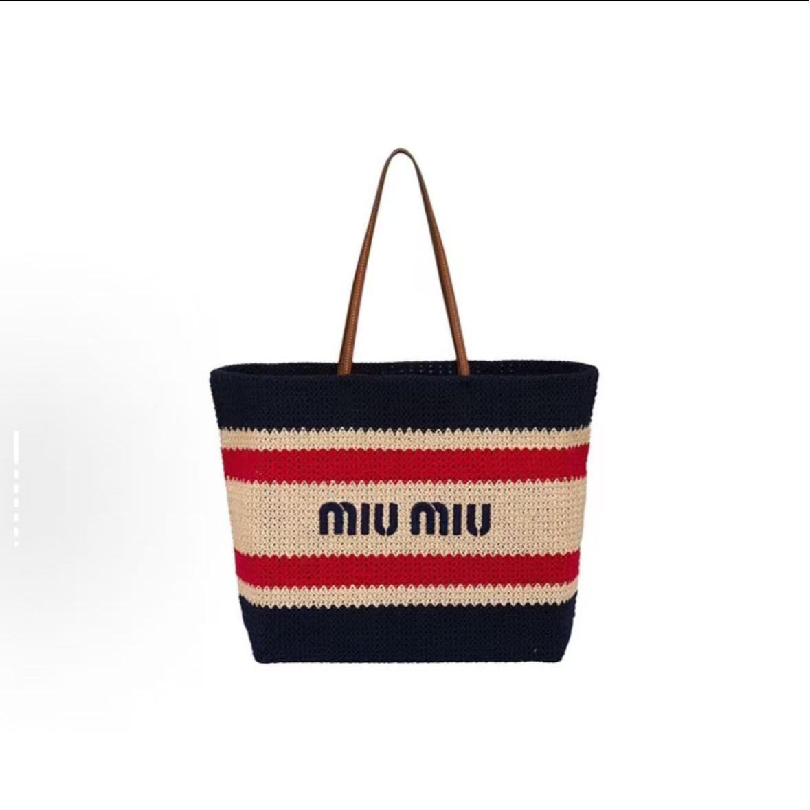 99新 MIU MIU/缪缪 【曼曼专属】缪缪编织手提腋下包