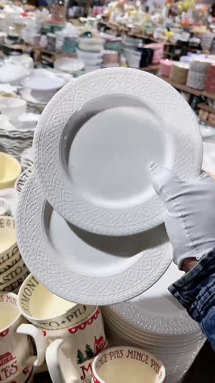 【闪购商品】瓷片2个小盘微瑕 凑满20元包邮