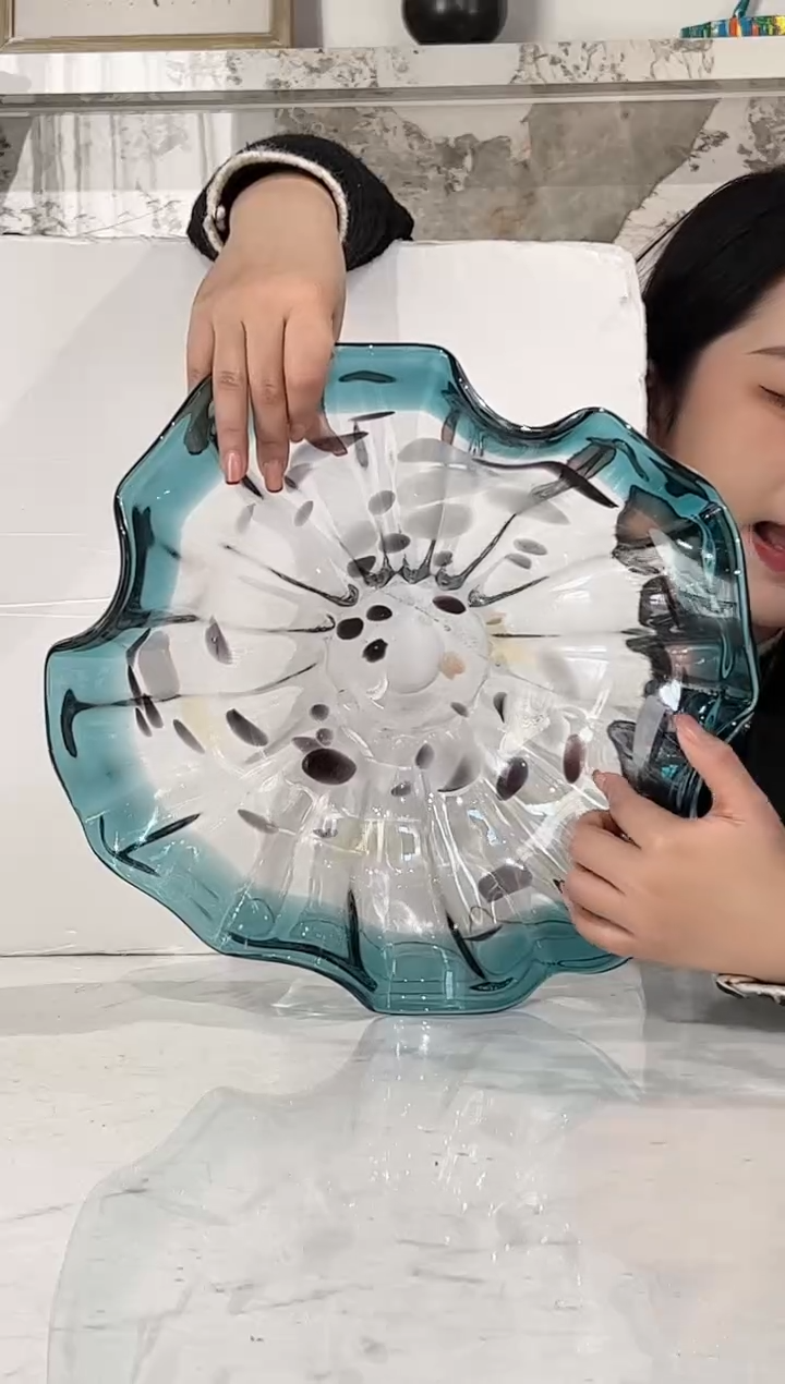 【闪购商品】琉璃荷叶果盘