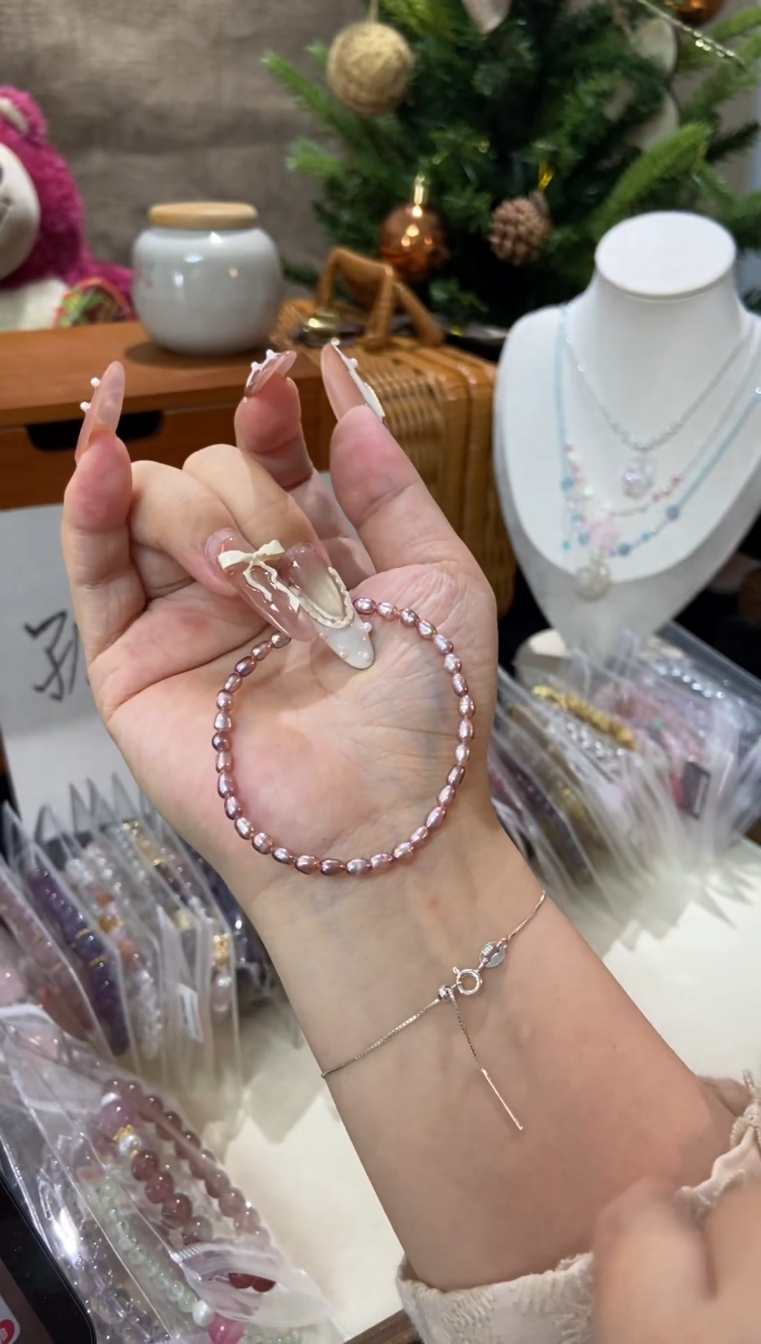 水晶手串未镶嵌孤品捡漏均匀瑕疵介意勿拍