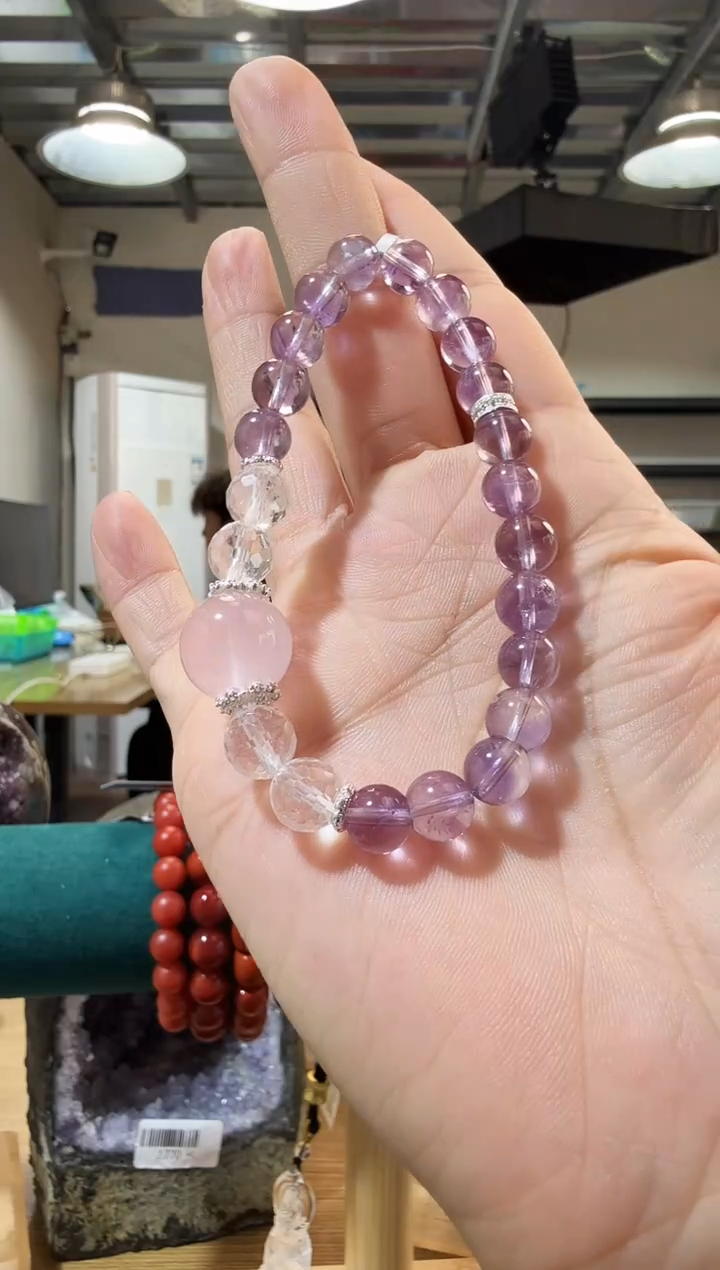 未镶嵌手链水晶优0287 约7mm 多样性发一件