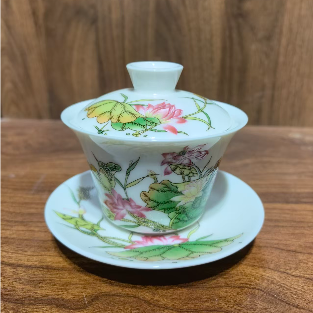 仿古瓷 A057景德镇制陶瓷盖碗一件