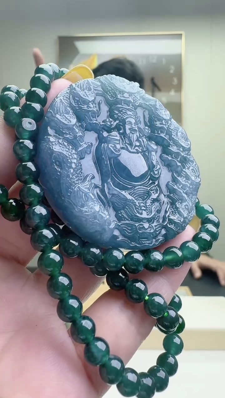 颈饰未镶嵌翡翠天然A货翡翠  多样性随机发其一