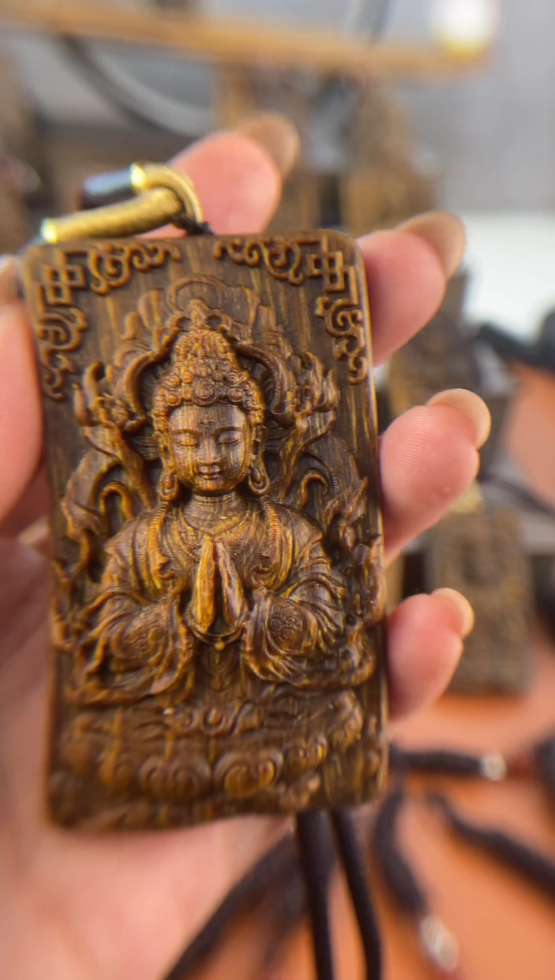 木木雕款芽庄  新款 莲花大日 7cm送养香瓶 