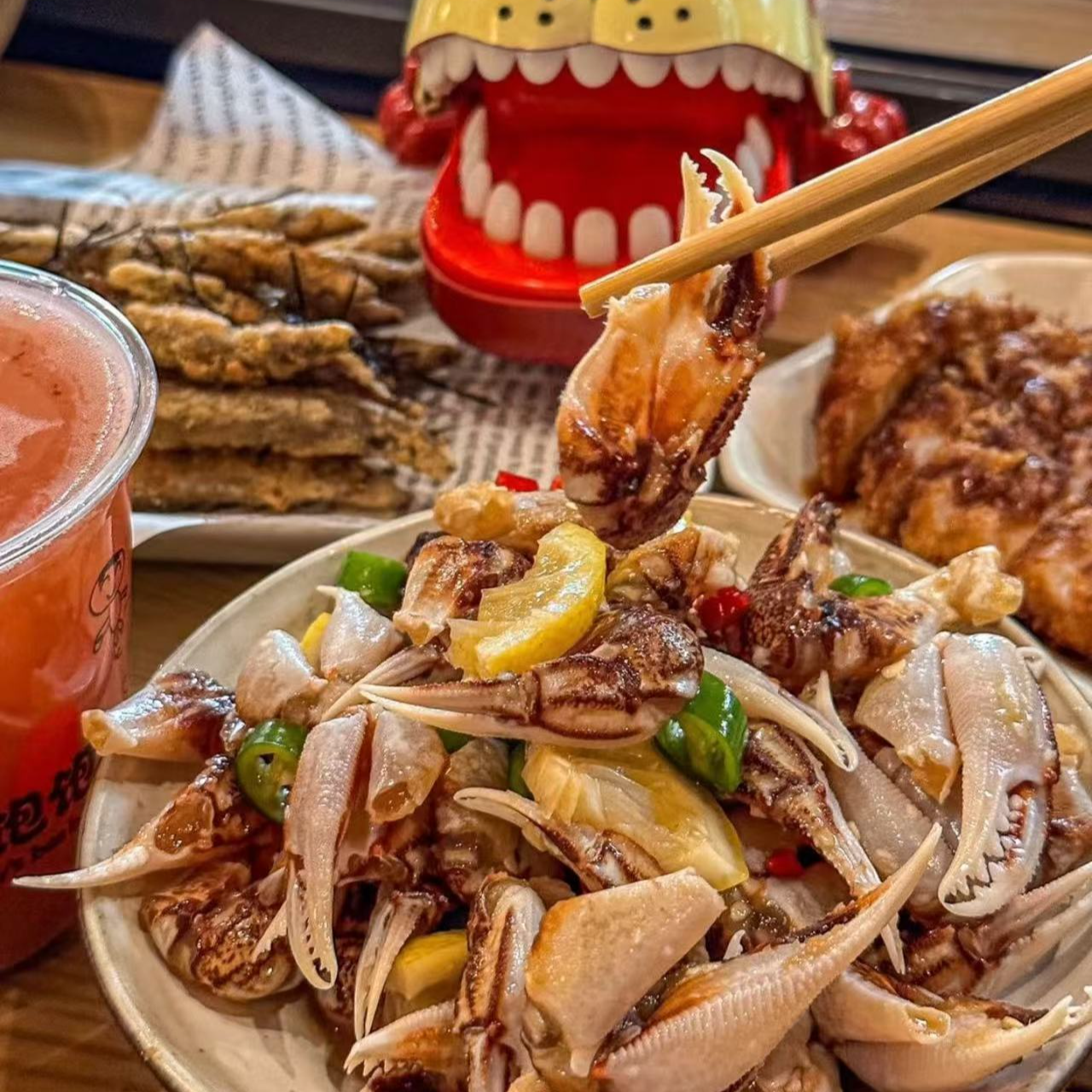 沿海特色生腌蟹钳2桶共1300g独特口味顺丰包邮送到家海鲜