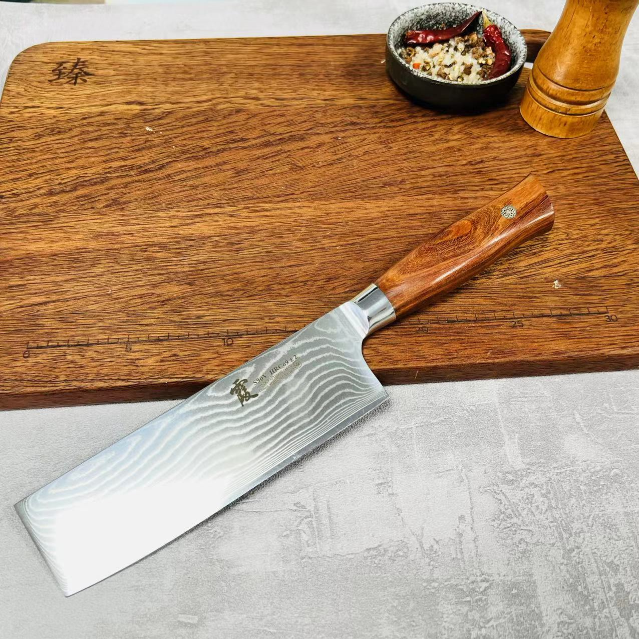 大马士革小菜刀日式主厨师刀料理刀切肉片鱼片869