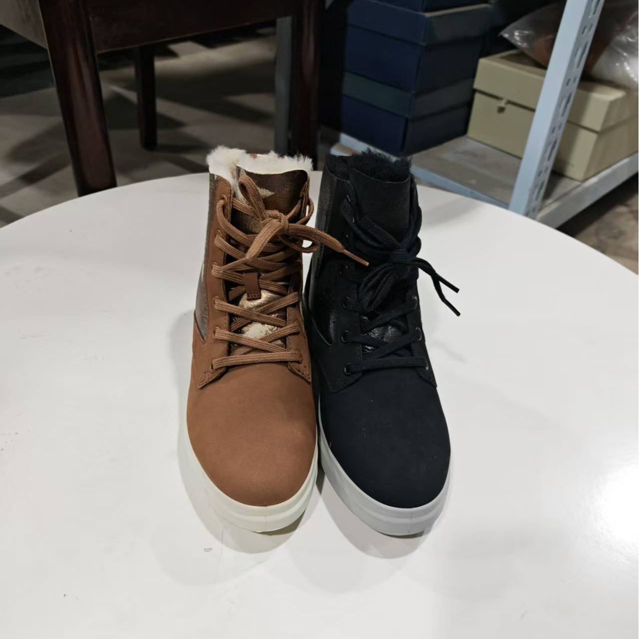 【微瑕CZ女】33601系带雪地靴