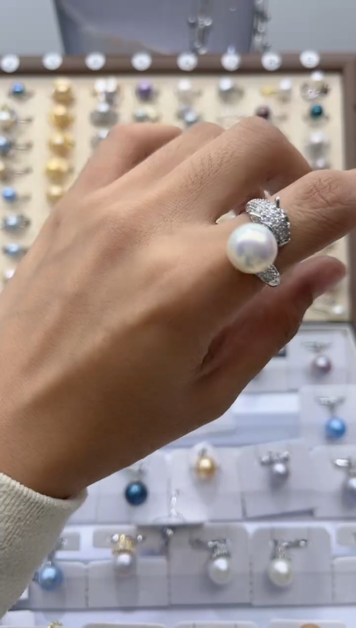 【闪购商品】淡水珍珠戒指合金62