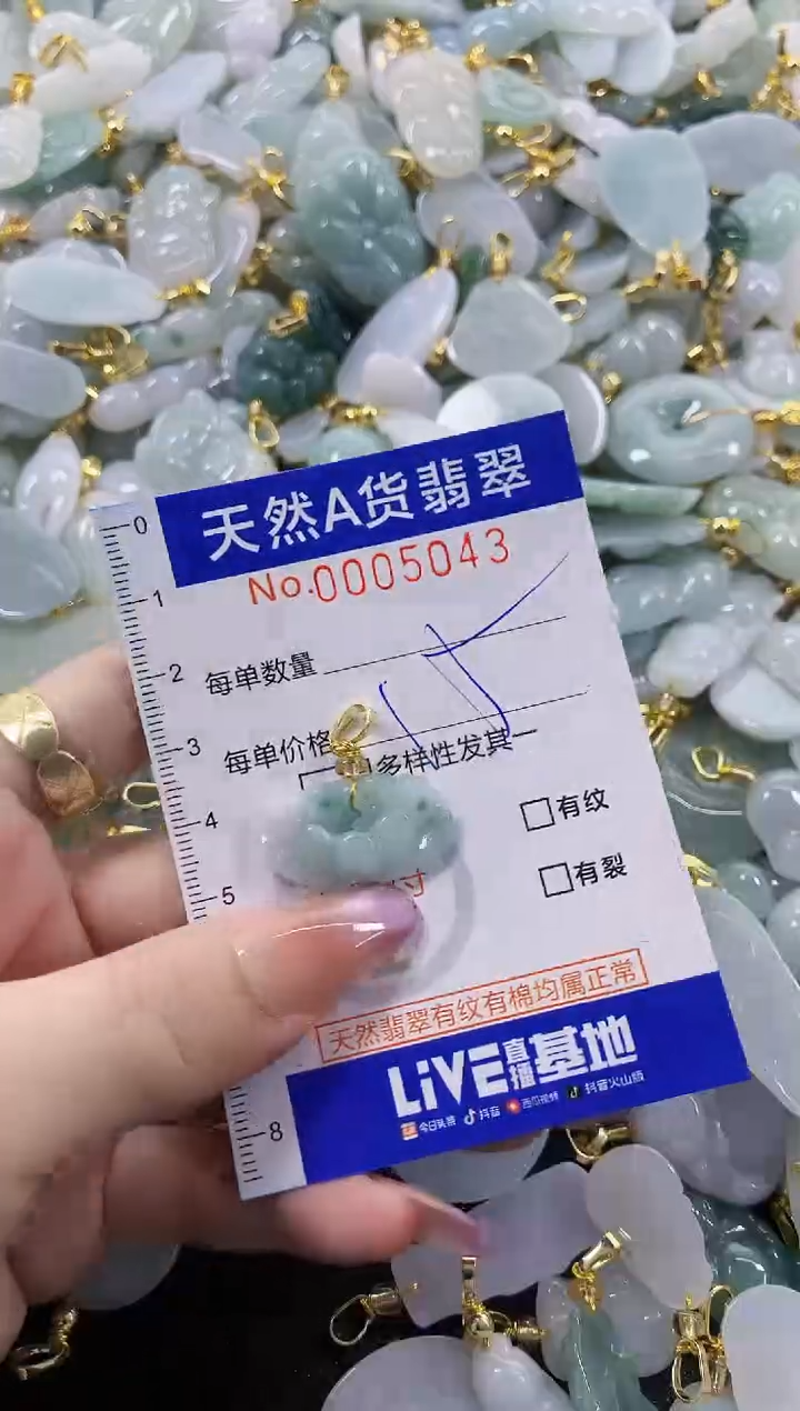 颈饰未镶嵌翡翠天然A货翡翠