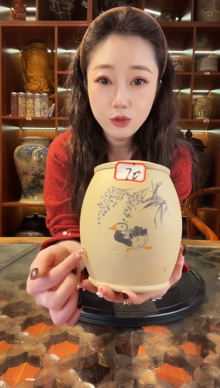 【闪购商品】缸云南建水紫陶白泥小茶罐@70
