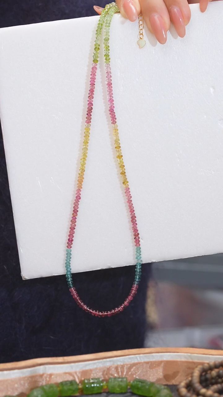 【闪购商品】碧玺项链未镶嵌多样性发 卡3-4@@W9684