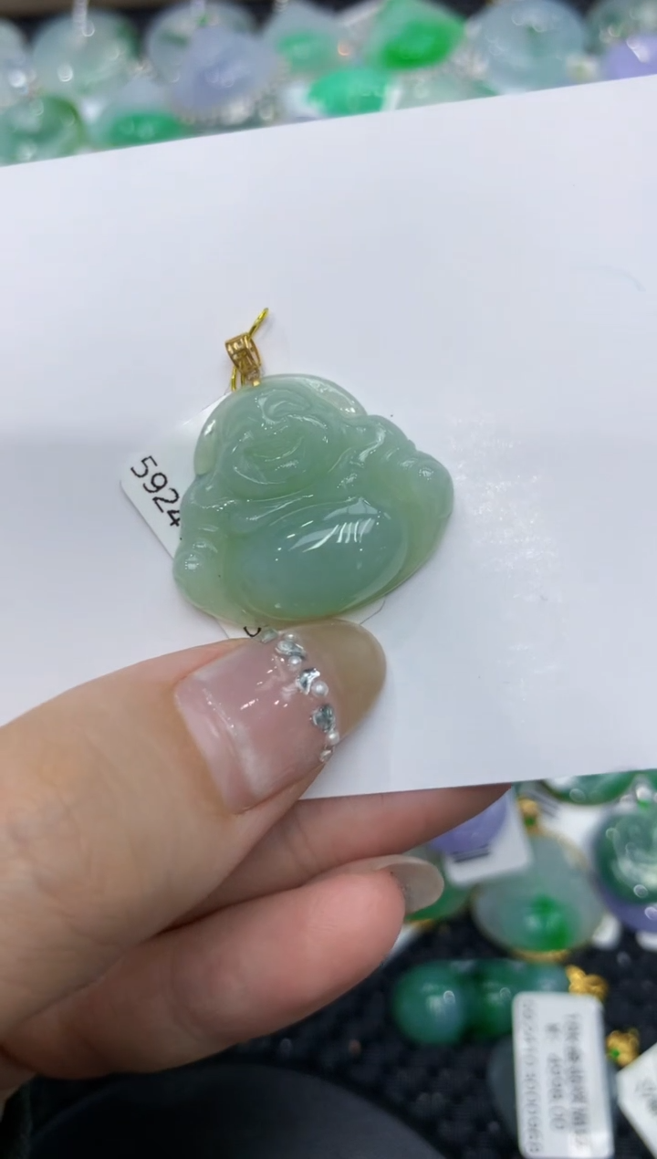 【闪购商品】翡翠颈饰18K金镶嵌222222222