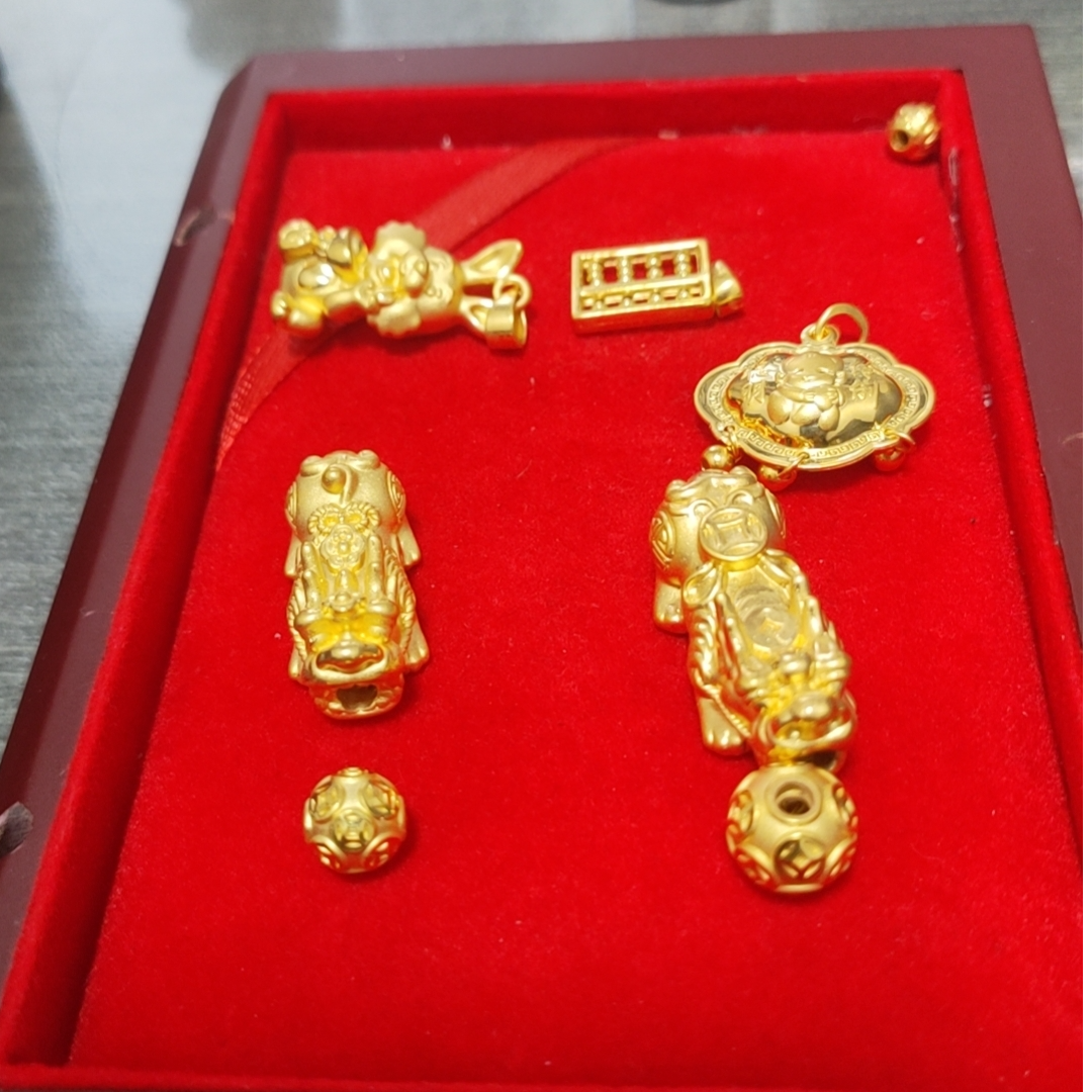 K金首饰圆珠吊坠（链接仅为展示 勿拍）