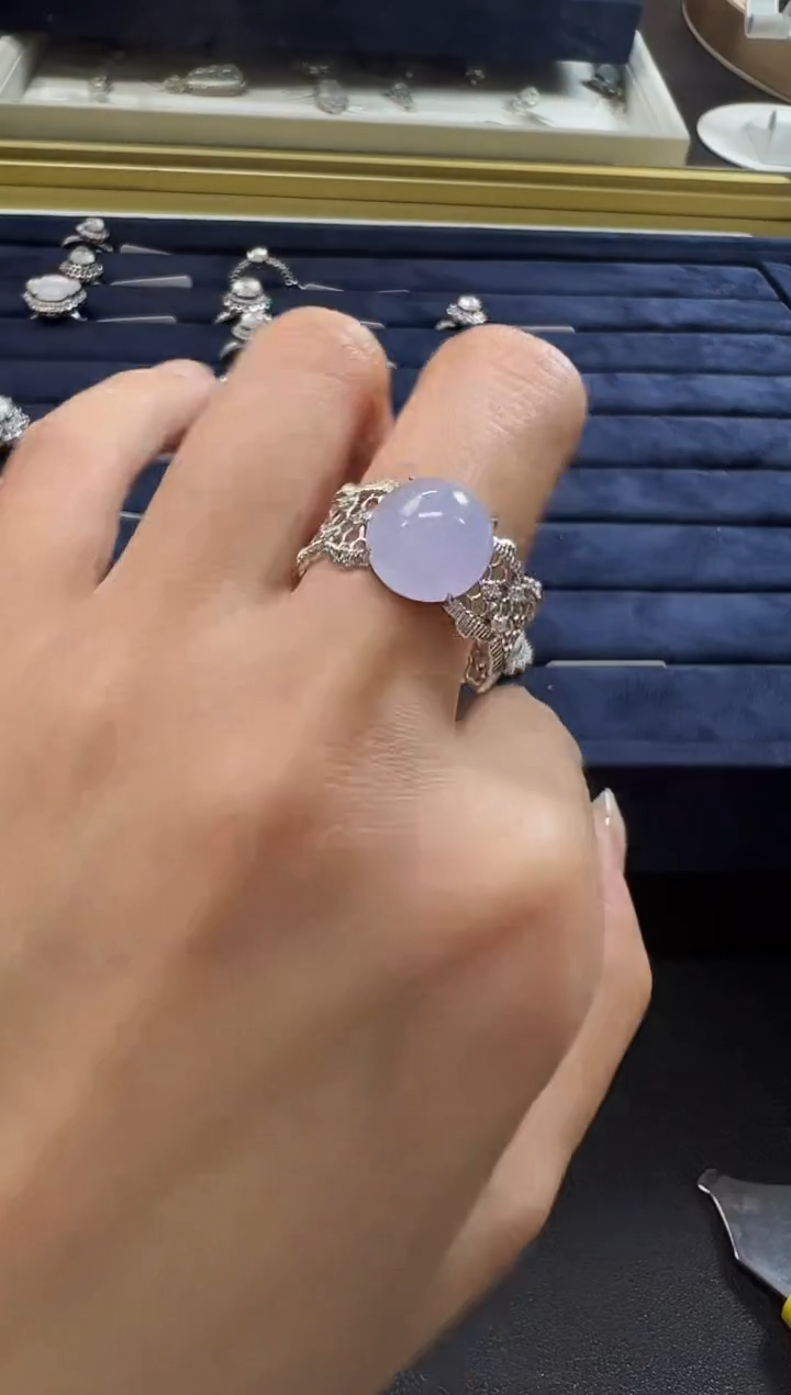 18K金镶嵌戒指翡翠KXLJ1206-008