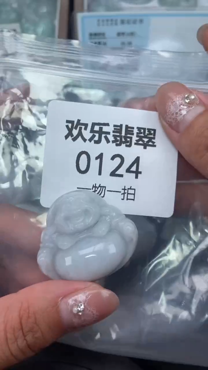 颈饰未镶嵌翡翠缅甸天然翡翠0124
