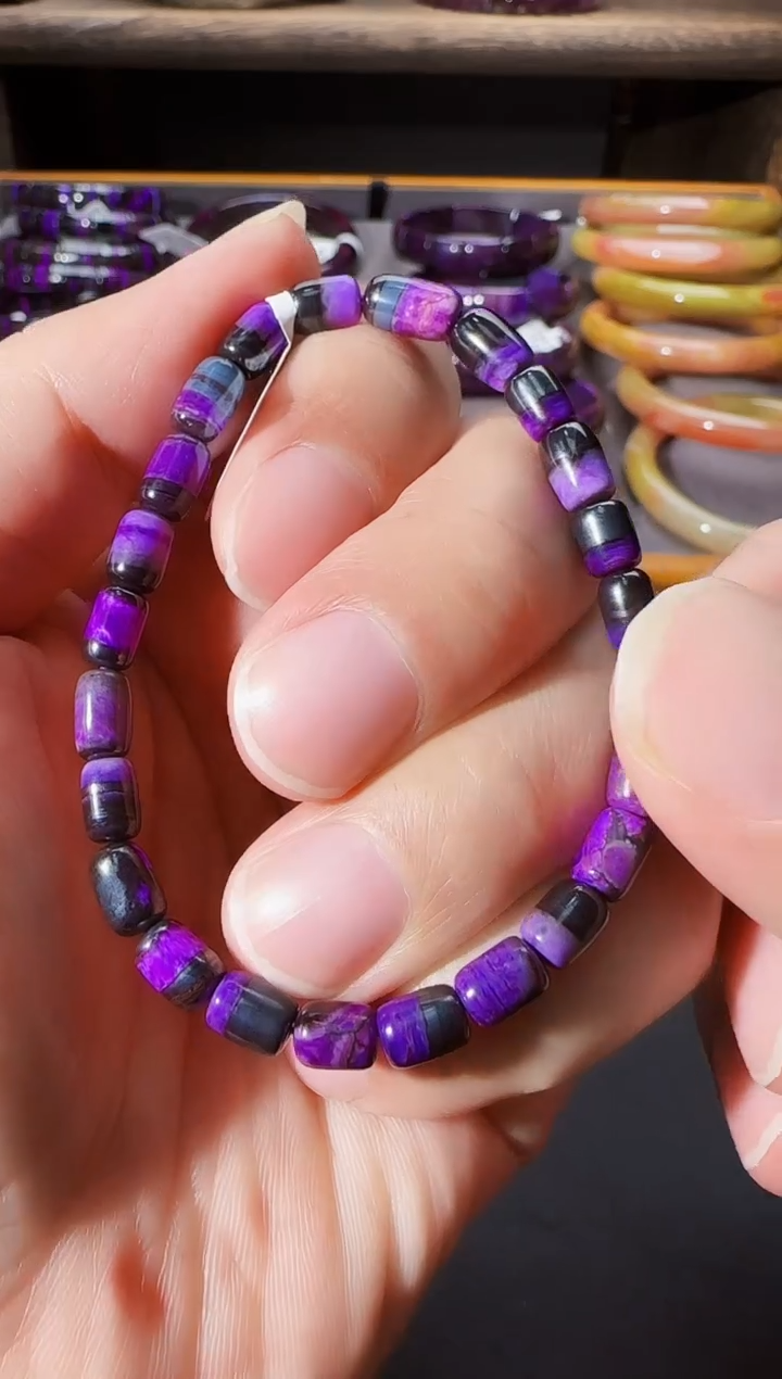 【闪购商品】苏纪石（舒俱来）丝绒手串未镶嵌@多样性发其一