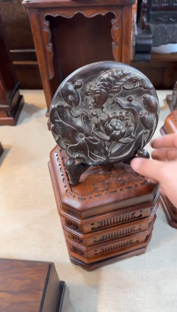 木摆盘带底座单只111