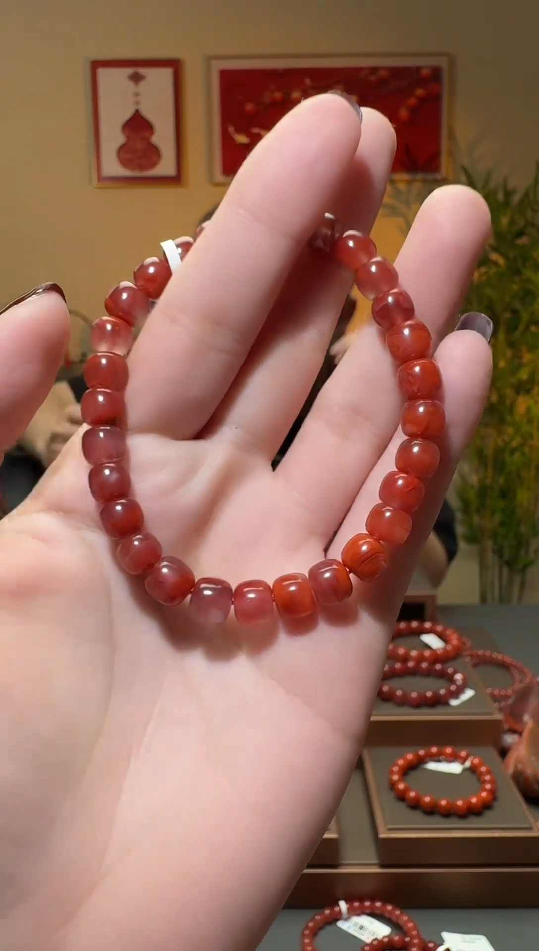 【闪购商品】南红玛瑙手串未镶嵌一条约7mm 多样性发货