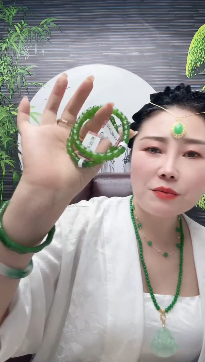 高货俄料苹果绿手串