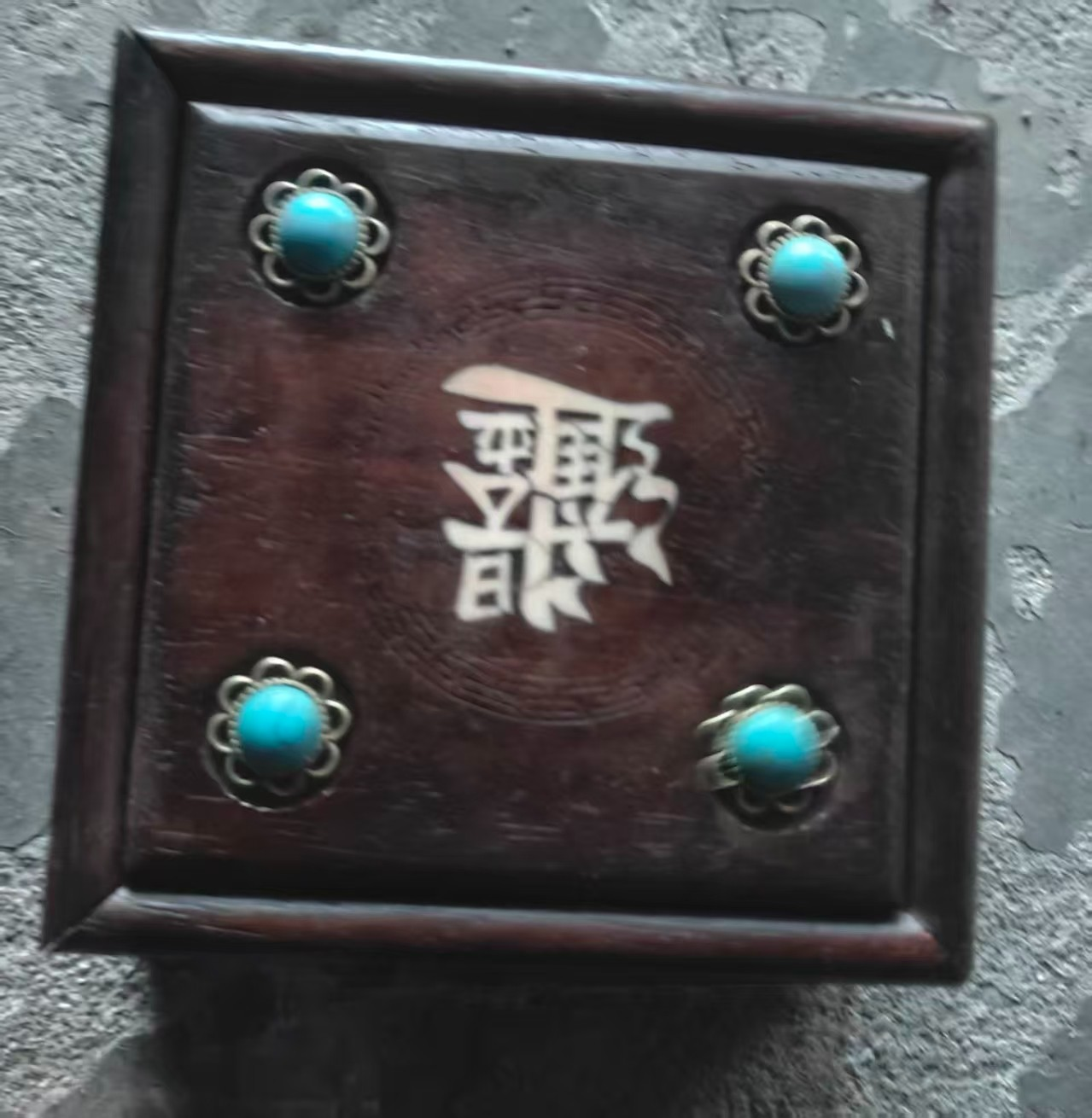 精品摆件方木盒绿四摆件