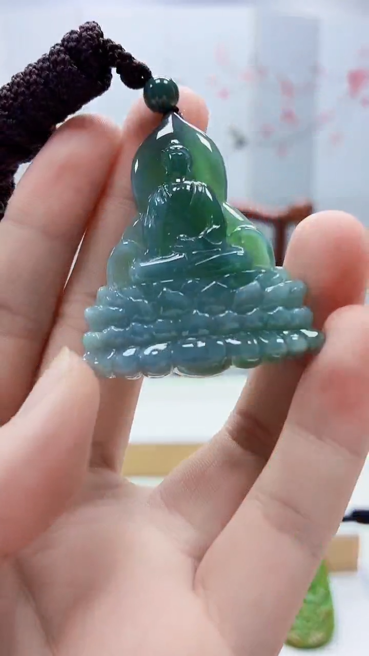 未镶嵌定制翡翠4917bb-毛货挂件93