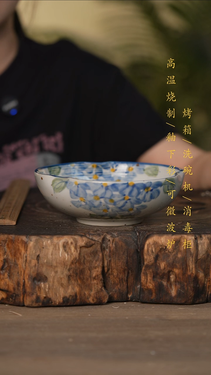 瓷片景德镇高温釉下彩可微波烤箱洗碗机