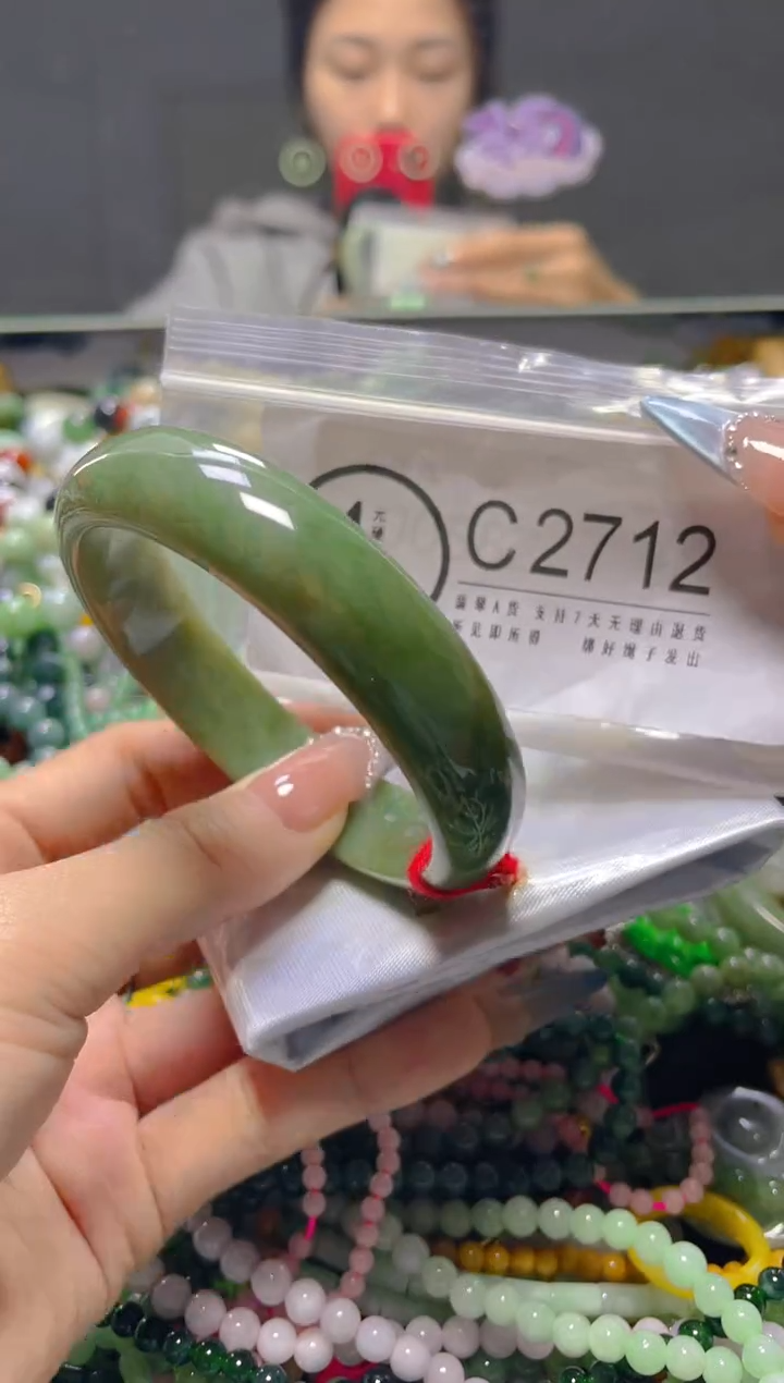 颈饰未镶嵌翡翠58-60/C/翡翠A货，一件也是批发价