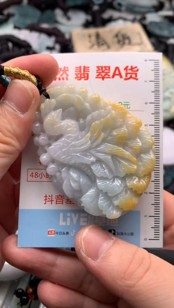 翡翠未镶嵌吊坠(不含链)1