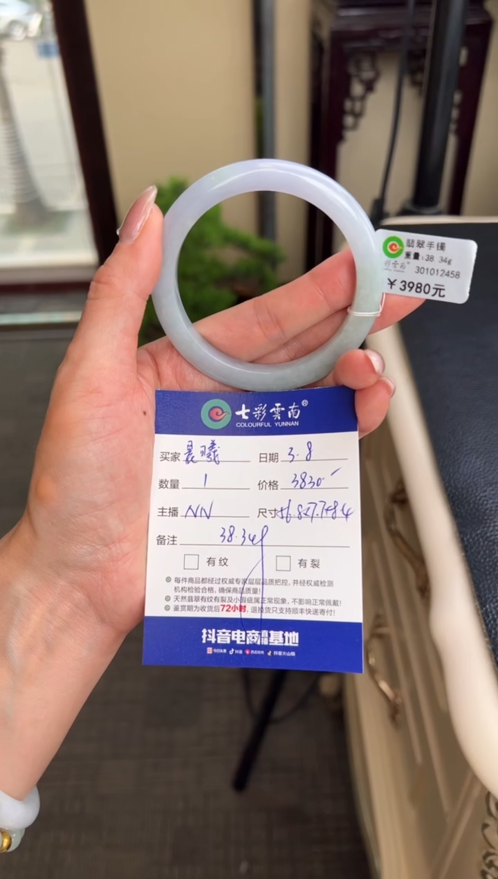 【闪购商品】翡翠手镯未镶嵌蓝色